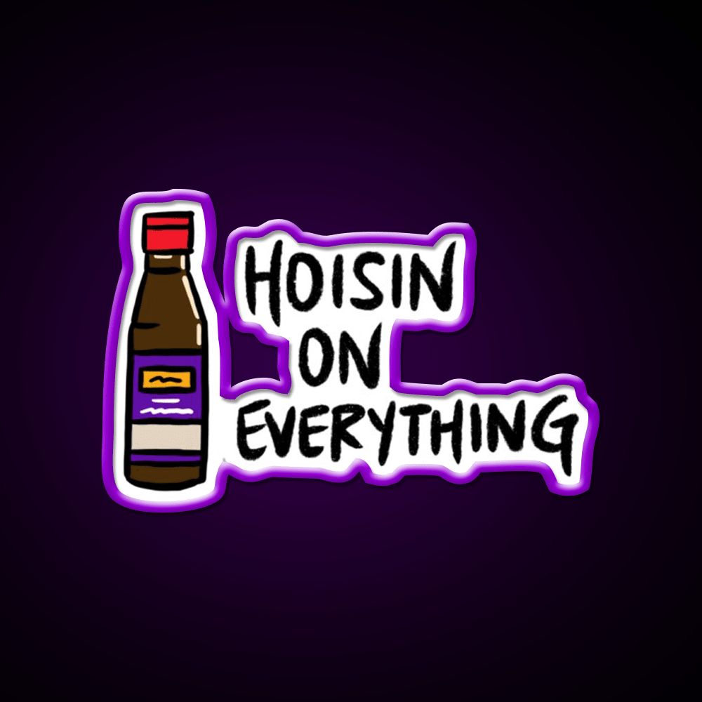 Hoisin Sauce On Everything Sauce Bottle Led Neon Sign Chinese Food Rgb Color - Shineneon