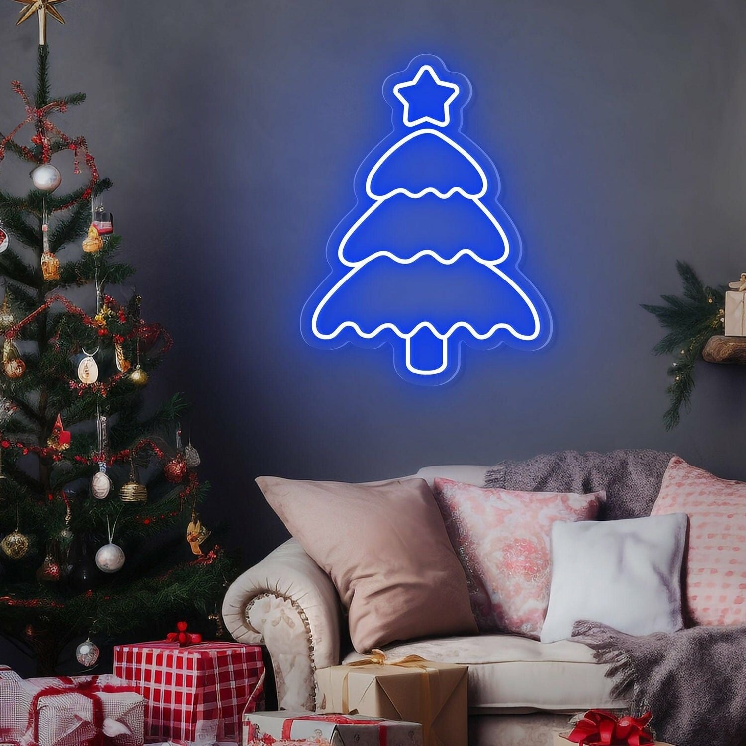 Holiday Celebrations Christmas Tree Shining Star Neon Sign | Shineneon