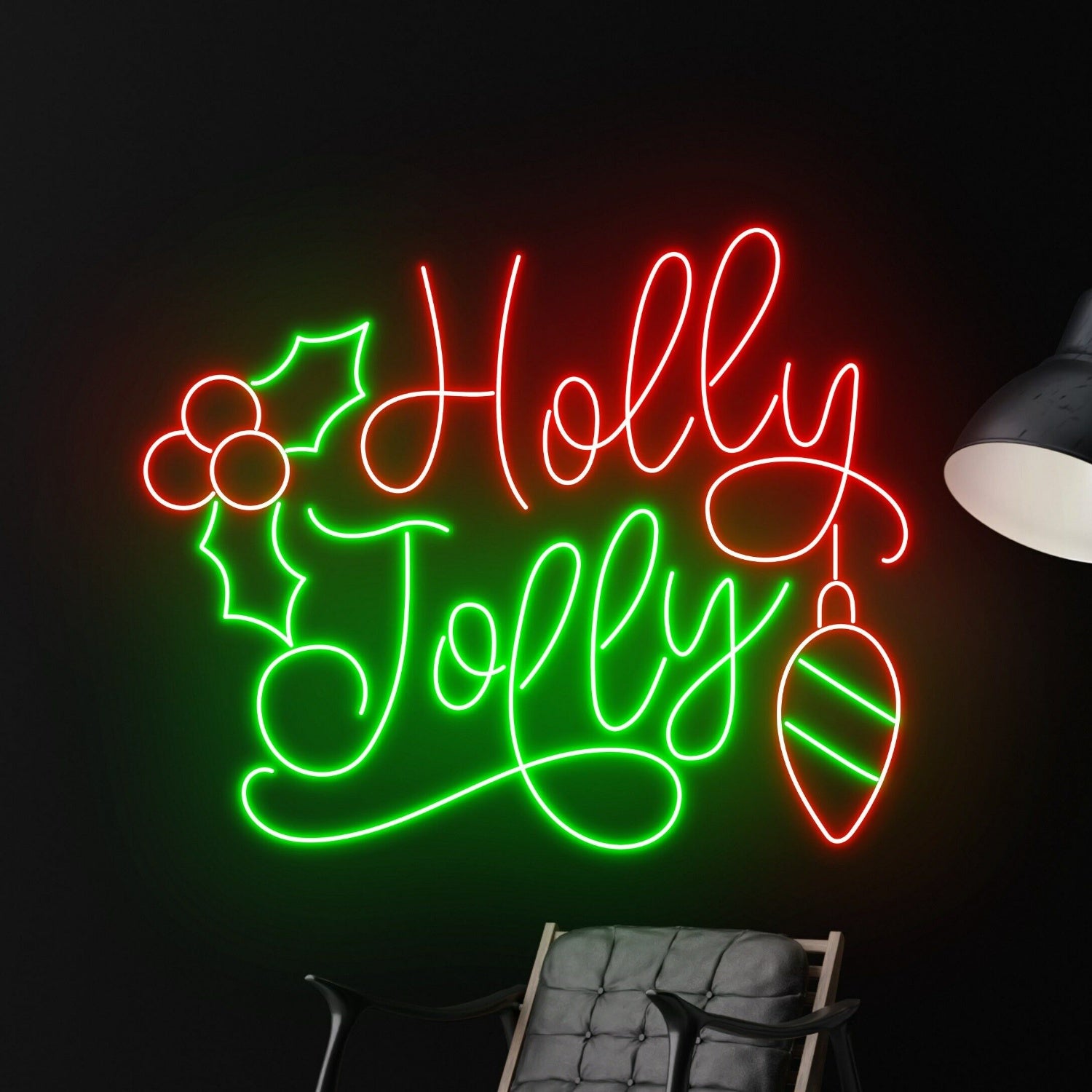 Holiday Celebrations Holly Jolly Christmas Led Neon Sign | Shineneon