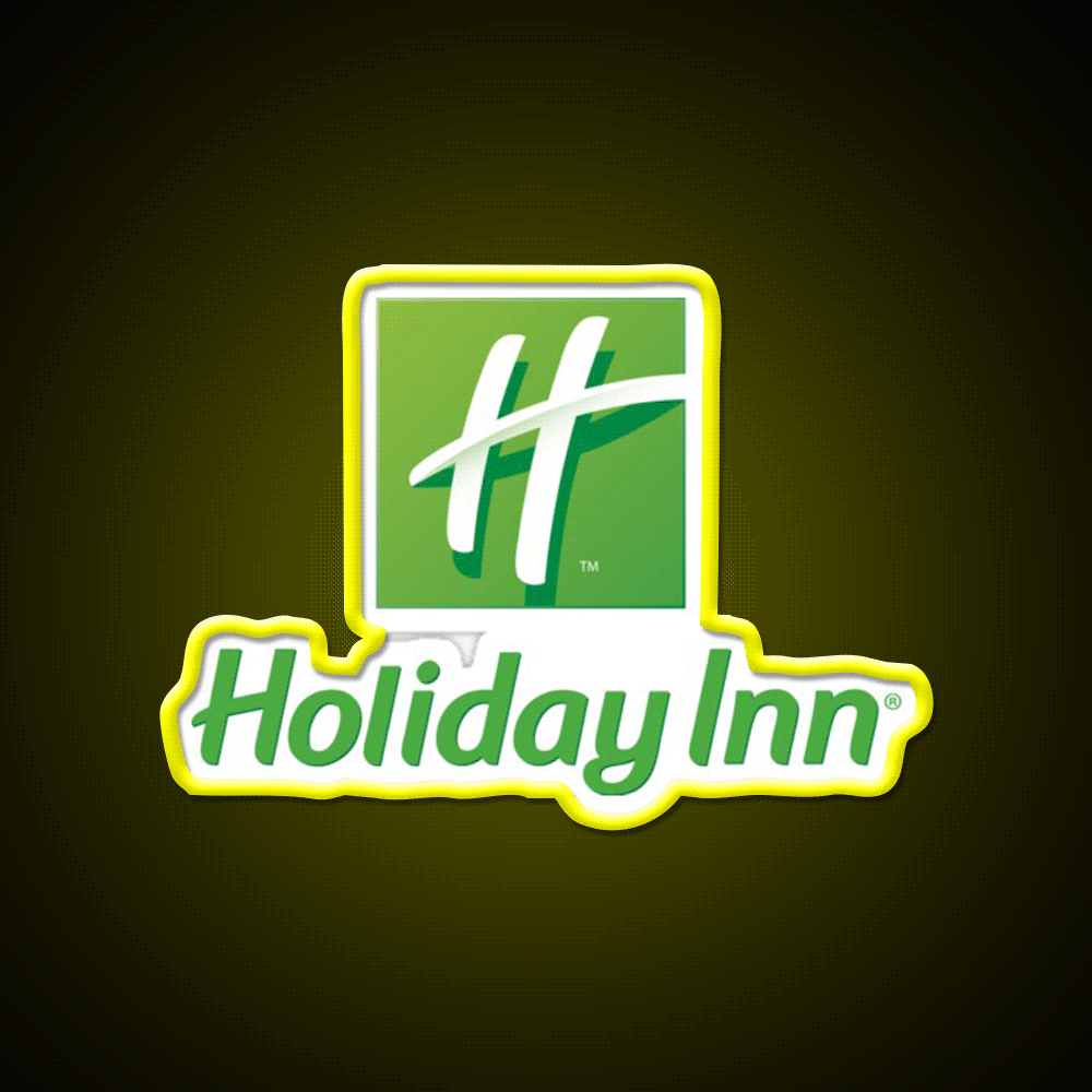 Holiday Inn Logo Fast Food Led Neon Sign For Burger Place Rgb Color - Custom LED neon sign front view