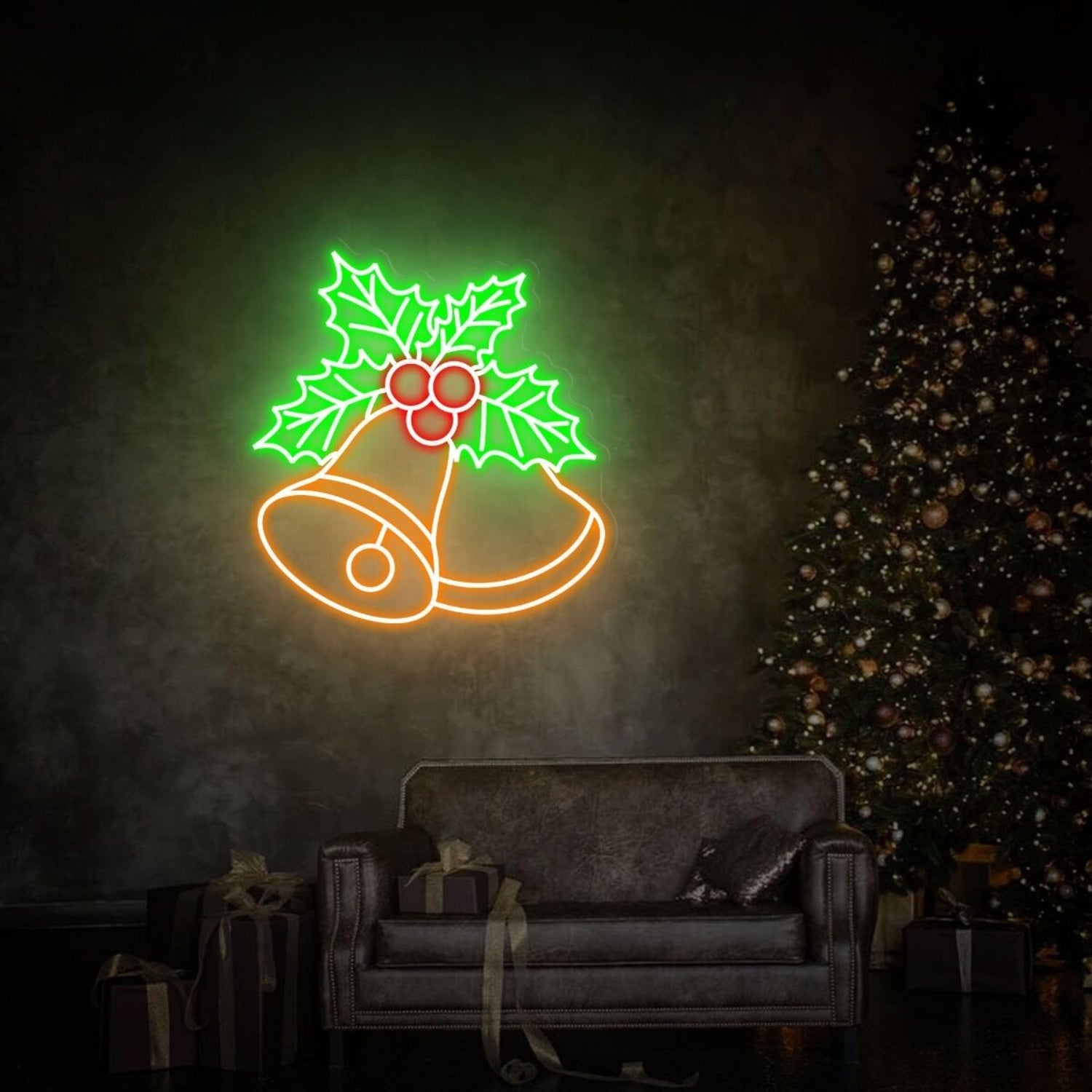 Holiday Season Christmas Bells Led Neon Sign | Shineneon