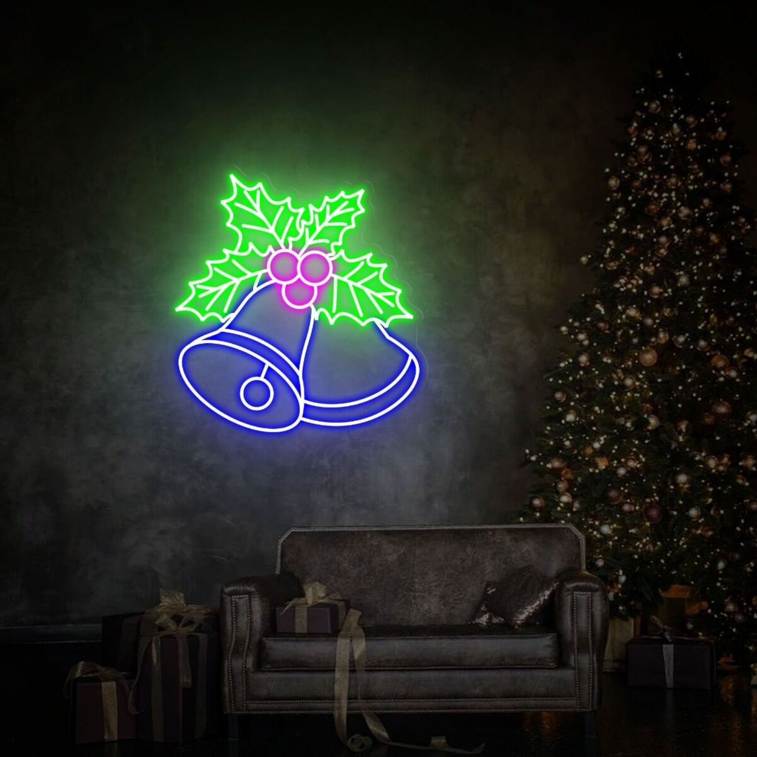 Holiday Season Christmas Bells Led Neon Sign | Shineneon