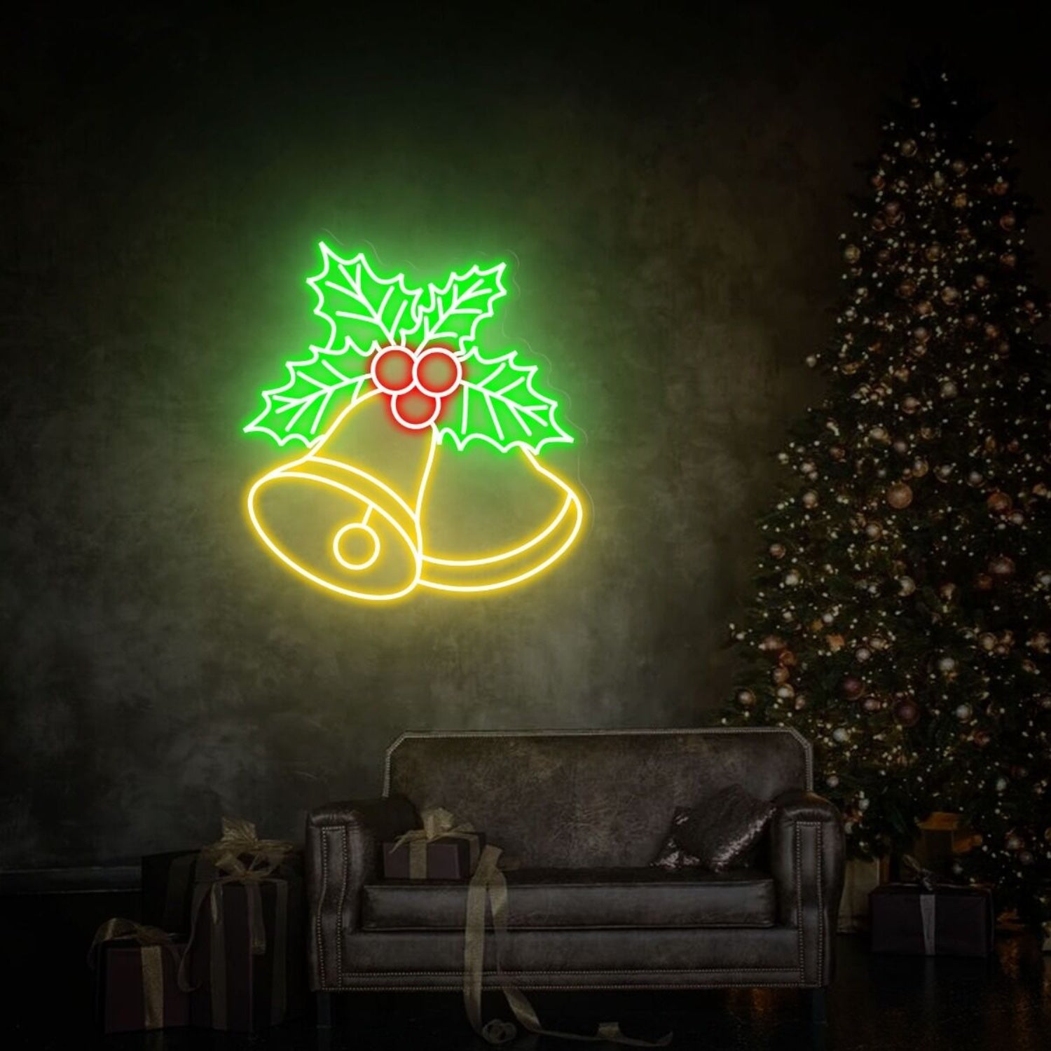 Holiday Season Christmas Bells Led Neon Sign | Shineneon