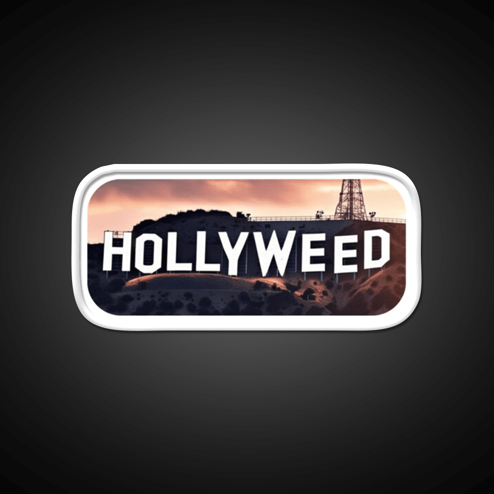 Hollyweed Hemp Inspired Green Leaf Led Neon Sign Rgb Color - Shineneon