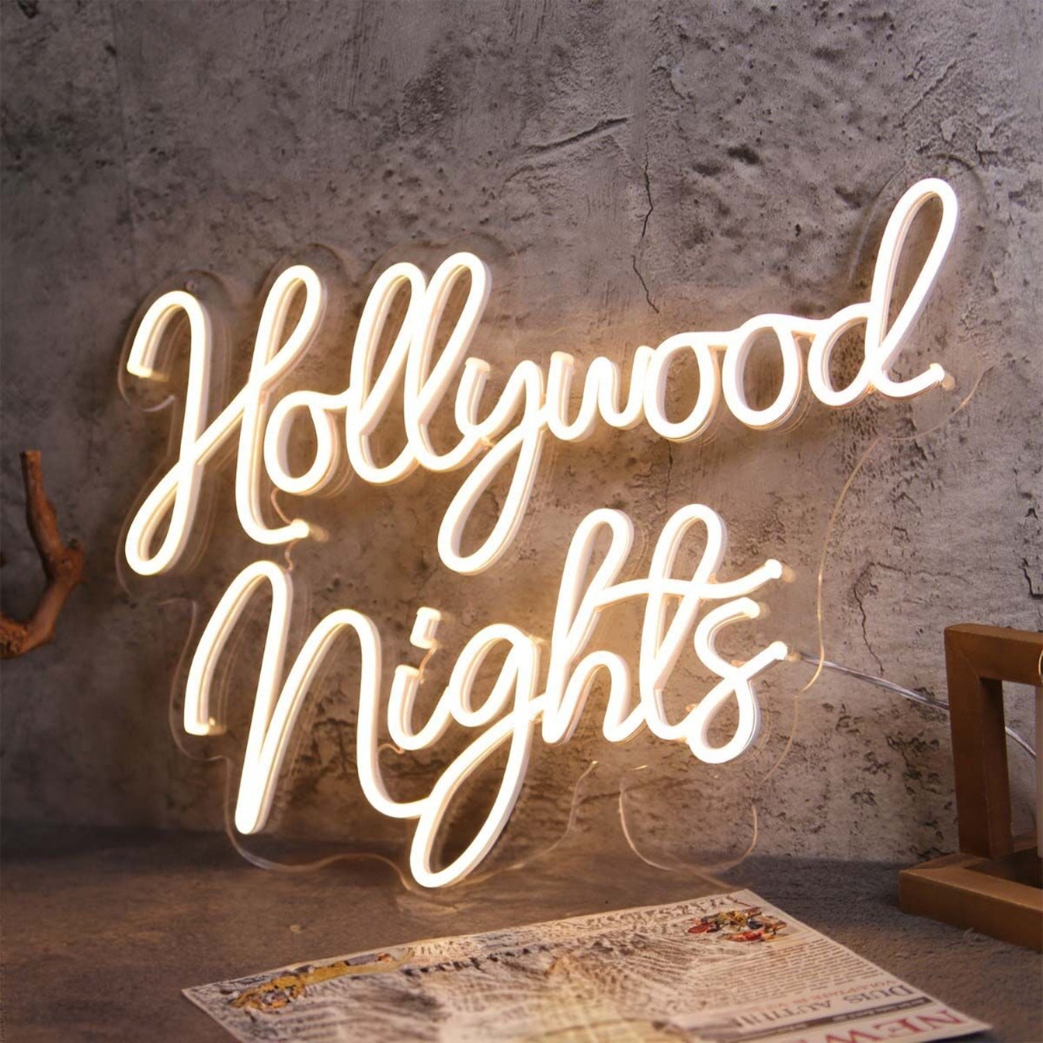 Hollywood Nights Led Neon Sign For City And Nightlife Decor | Shineneon