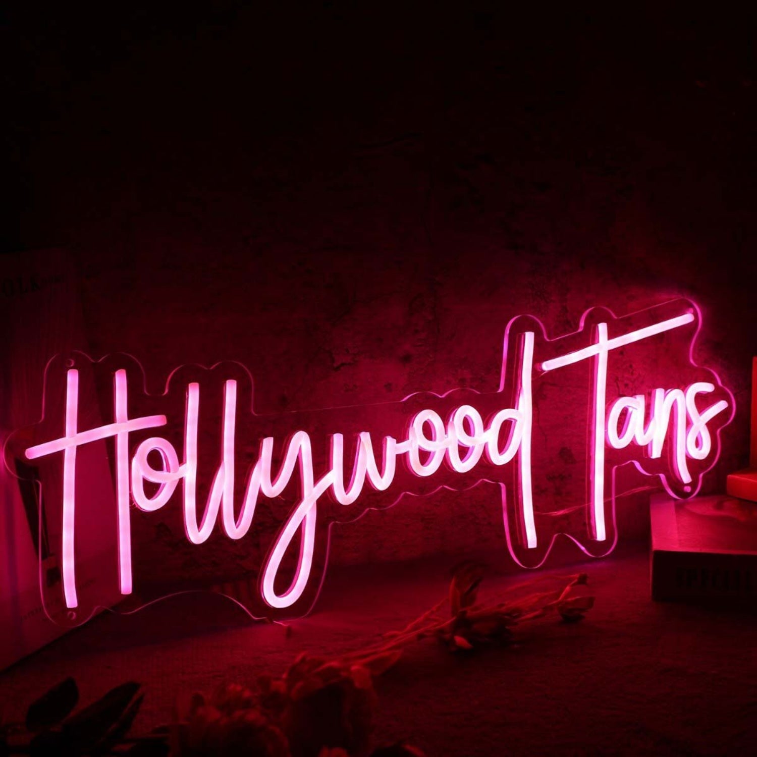 Hollywood Tans Red Led Neon Sign - Shineneon