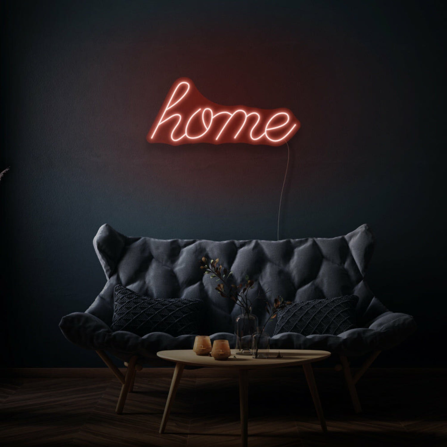 Home Cursive Neon Welcoming And Warm Atmosphere - Shineneon
