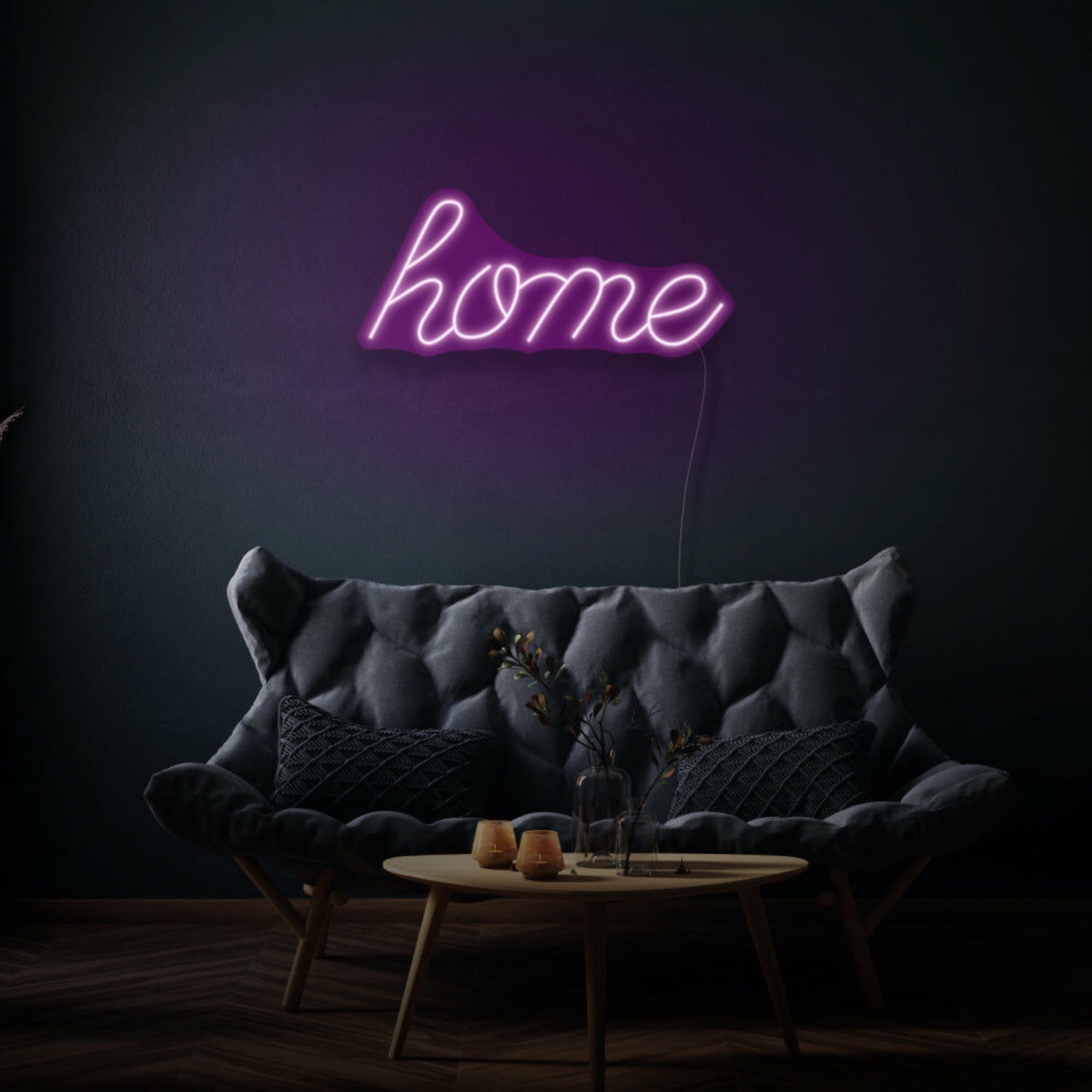 Home Cursive Neon Welcoming And Warm Atmosphere - Shineneon