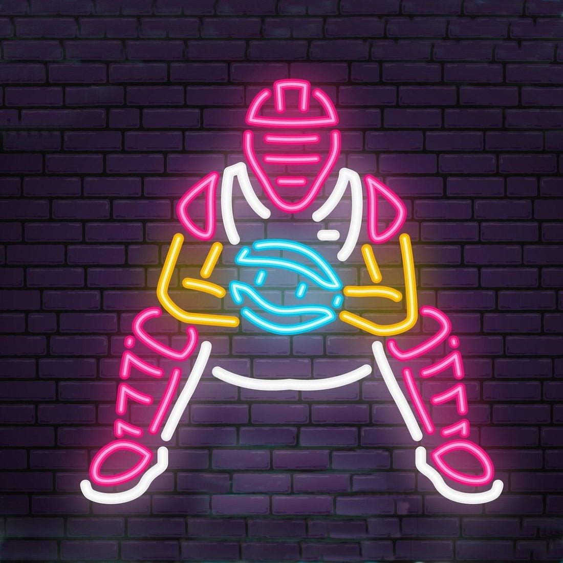 Home Is Where The Catcher Is American Football Led Sign Business Neon Sign - Shineneon