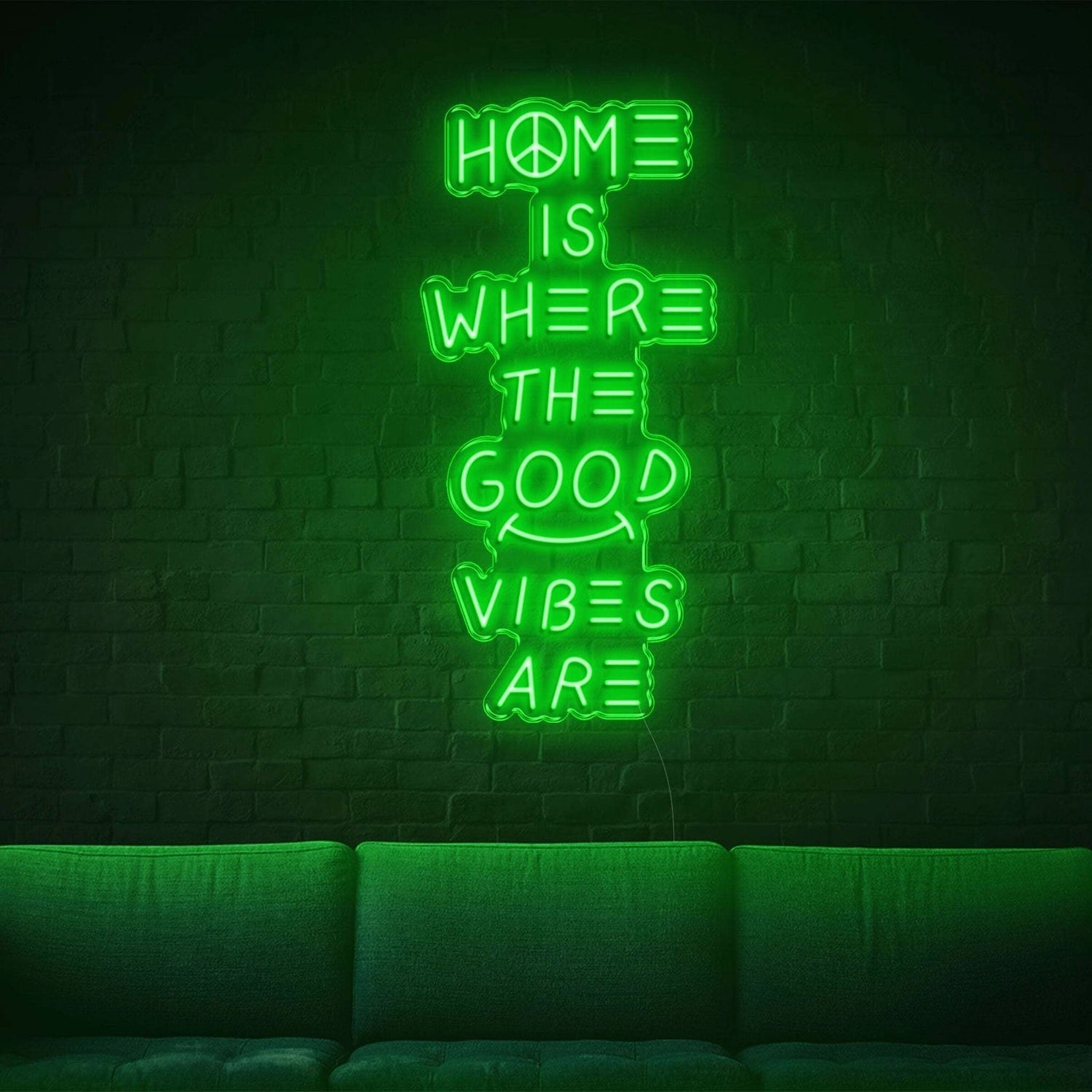 Home Is Where The Good Vibes Are Led Neon Sign - Shineneon