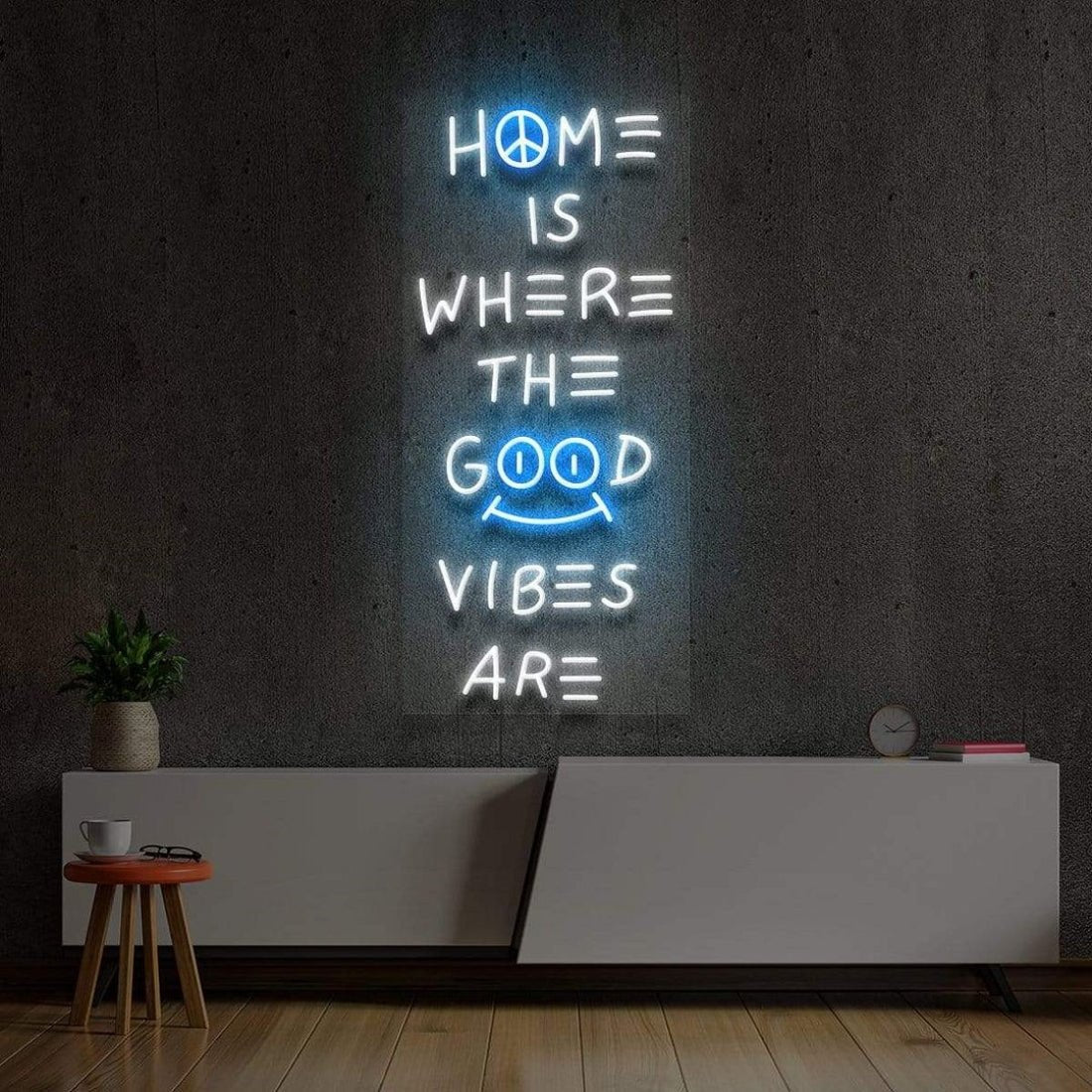 Home Is Where The Good Vibes Are Led Sign Business Neon Sign - Shineneon