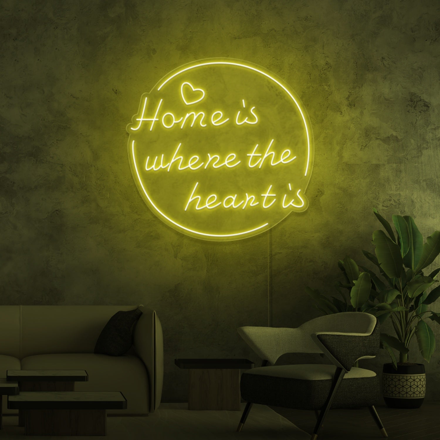 Home Is Where The Heart Is Led Neon Signs - Shineneon