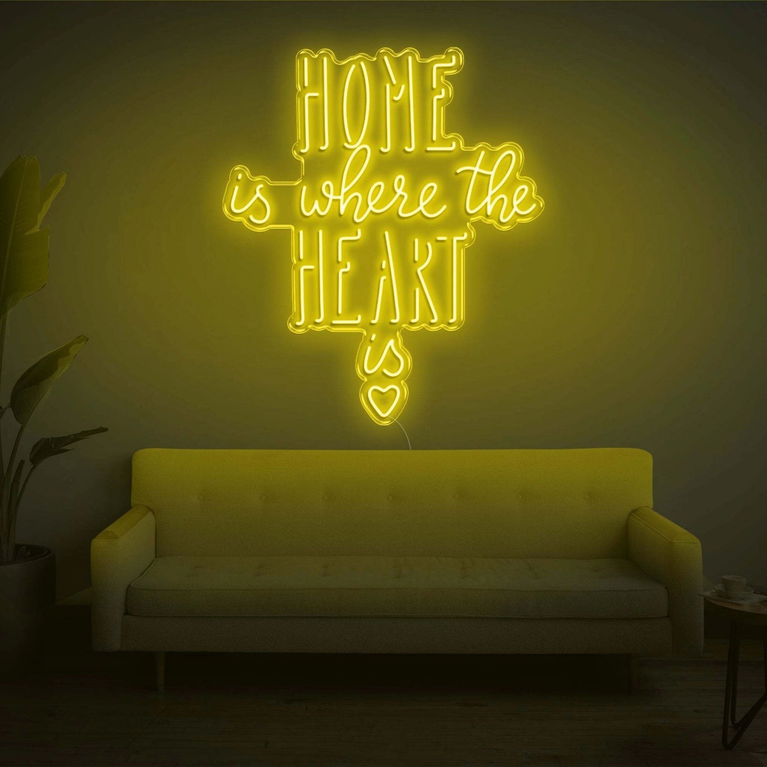 Home Is Where The Heart Is V2 Led Neon Sign | Shineneon