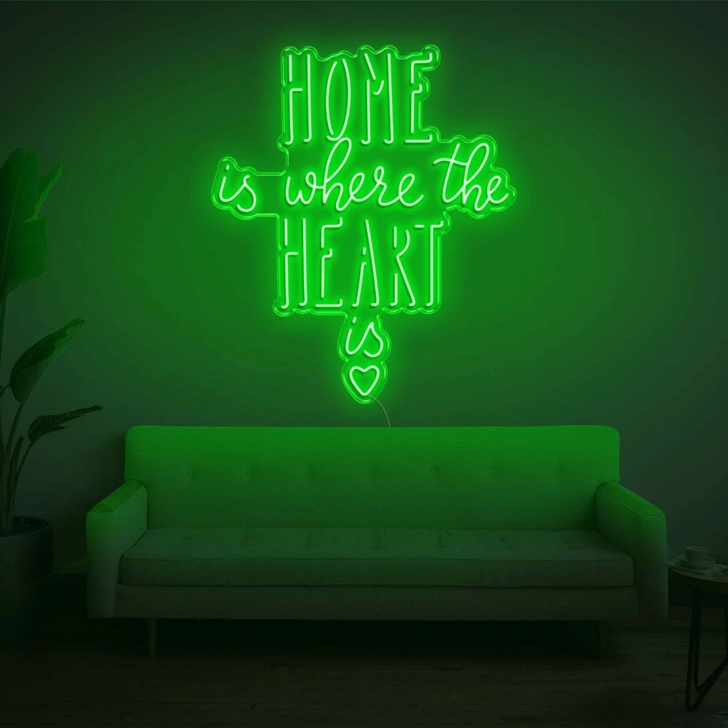 Home Is Where The Heart Is V2 Led Neon Sign | Shineneon