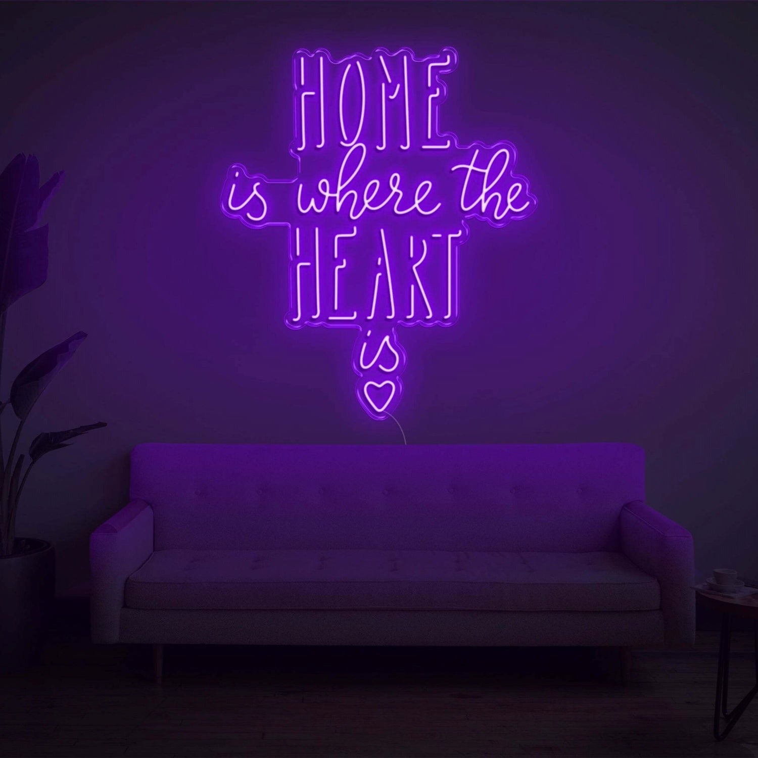Home Is Where The Heart Is V2 Led Neon Sign - Shineneon