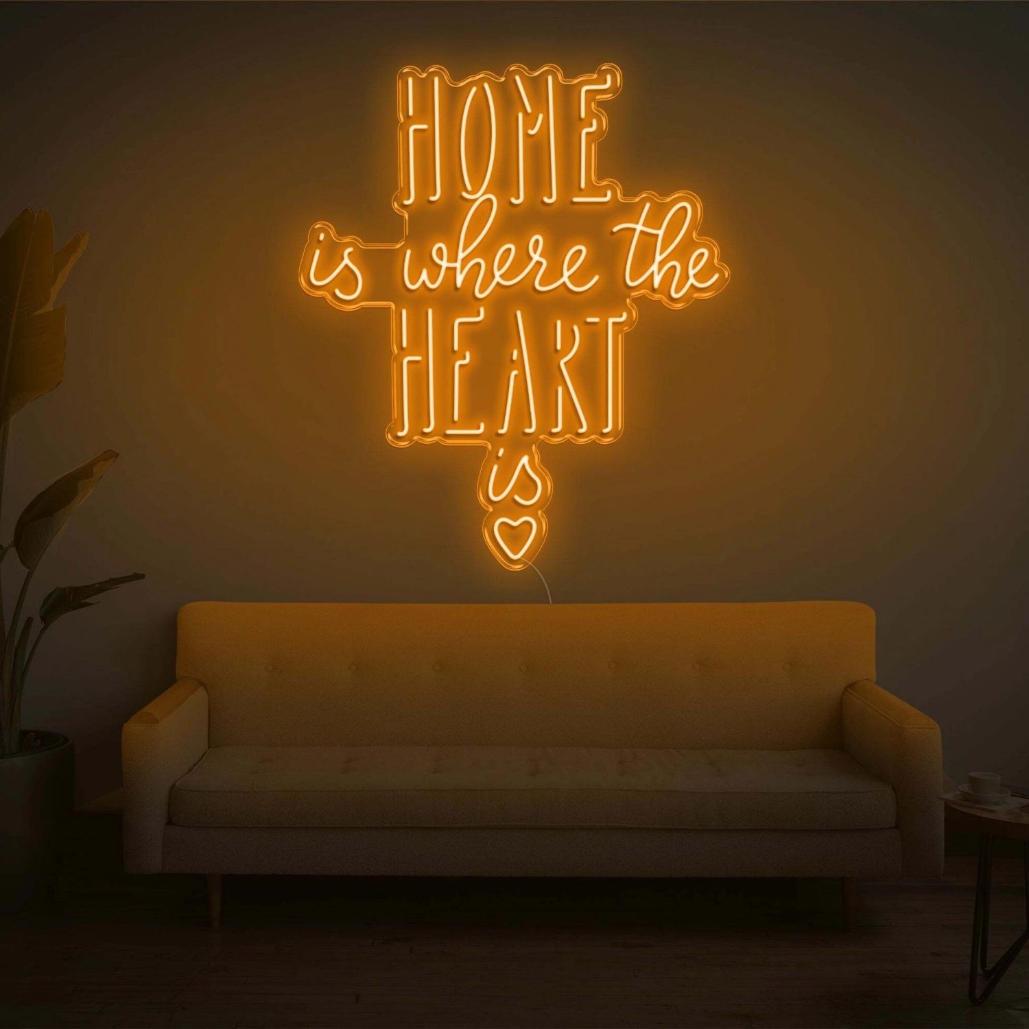 Home Is Where The Heart Is V2 Led Neon Sign - Shineneon