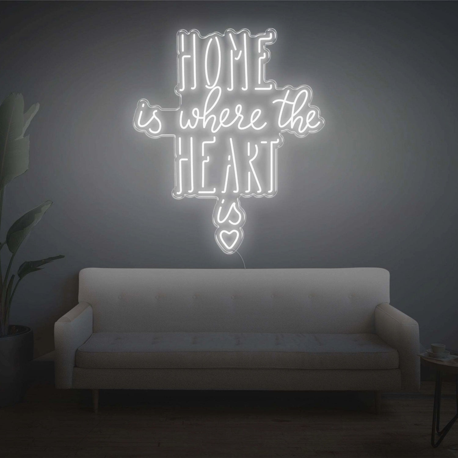 Home Is Where The Heart Is V2 Led Neon Sign - Shineneon