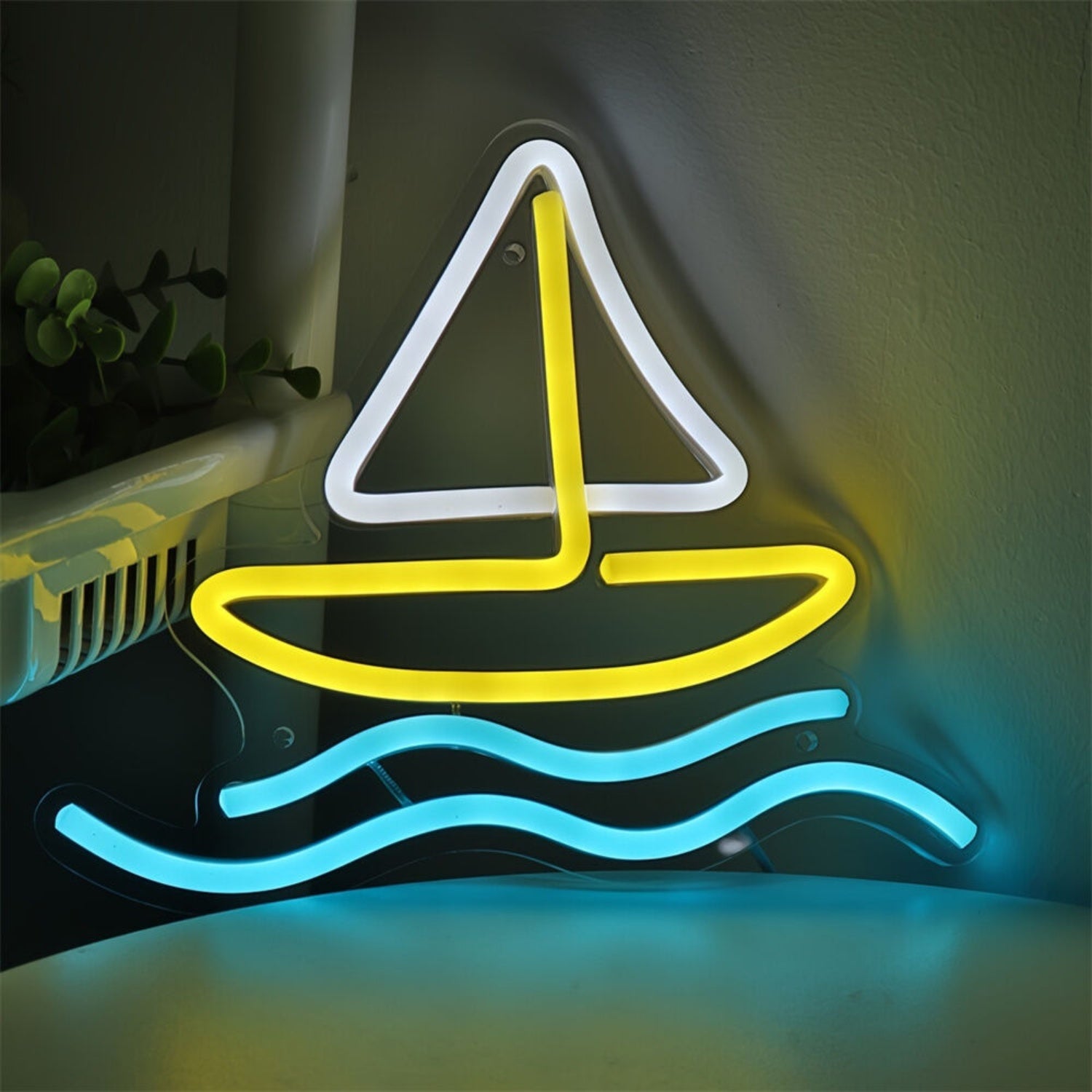Home Office Or Coastal Bar The Boat In Sea Led Wall Led Neon Sign | Shineneon