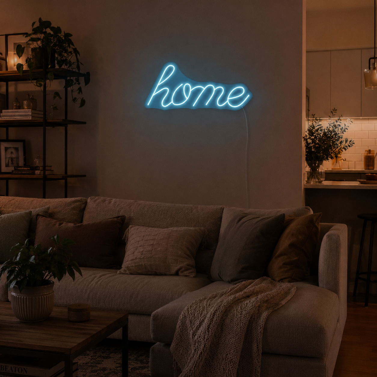 Home Room Decor LED Neon Sign - 03 Real Lifestyle Scene