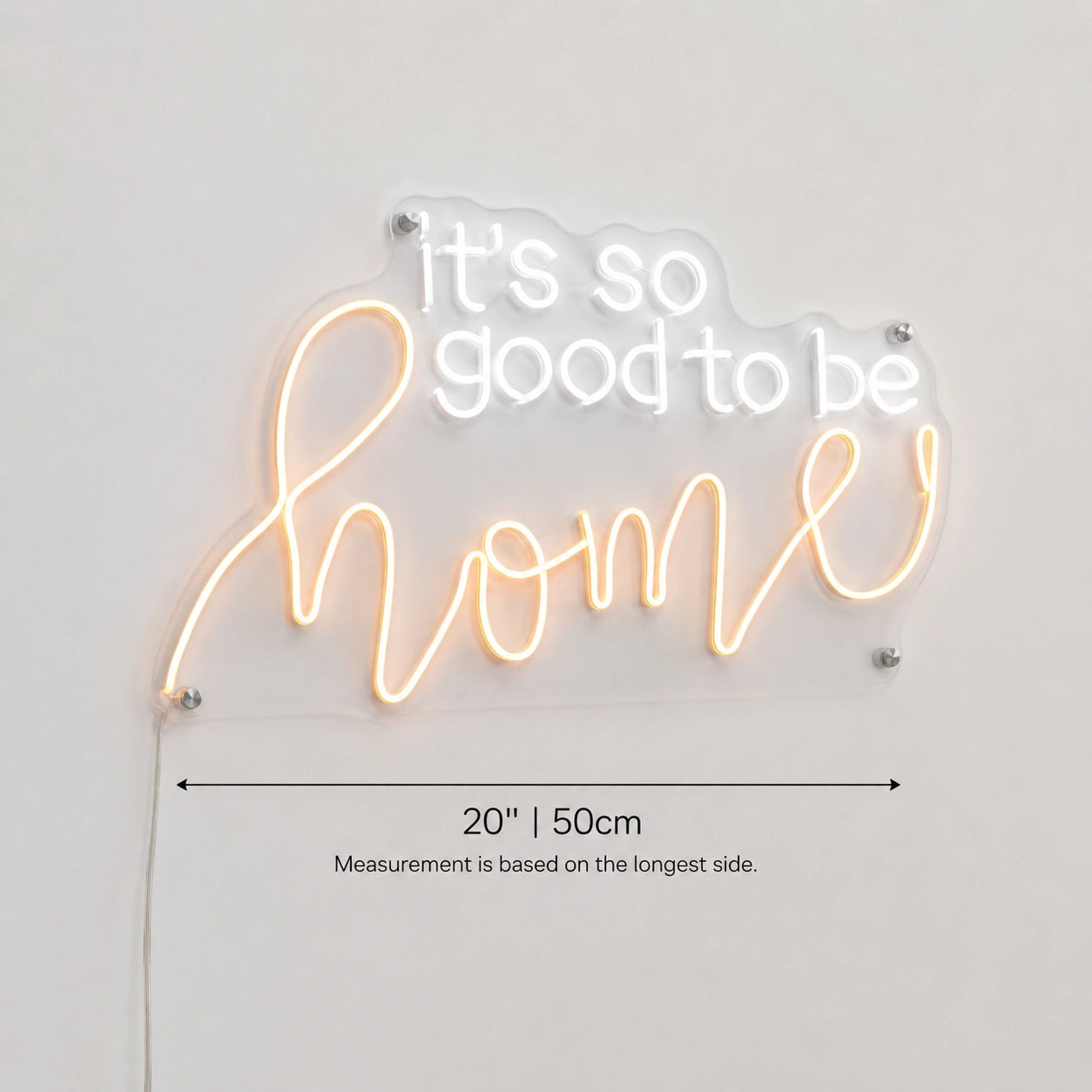 Home Script Wall Neon Sign LED Neon Sign size image