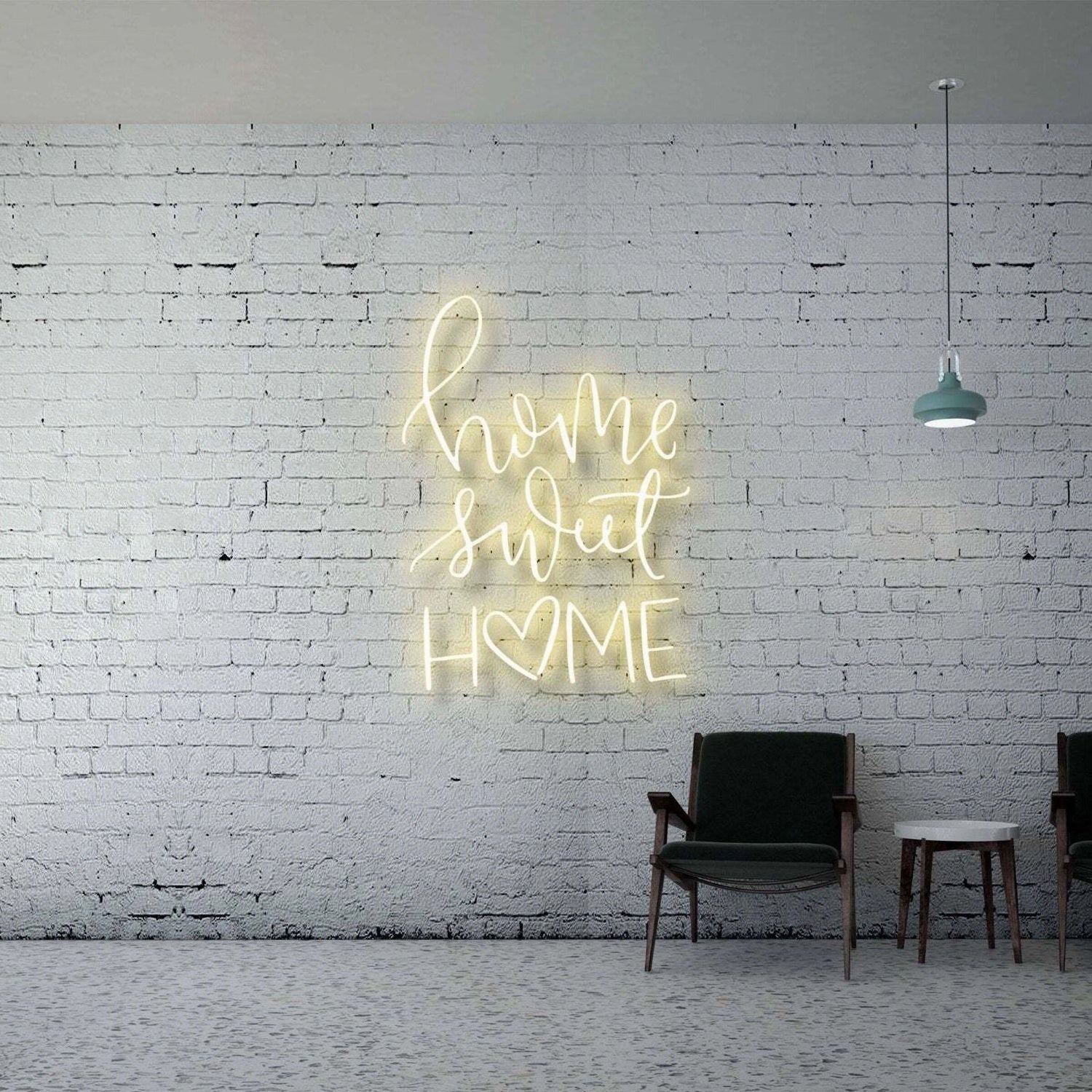 Home Sweet Home Heart Led Neon Sign - Shineneon