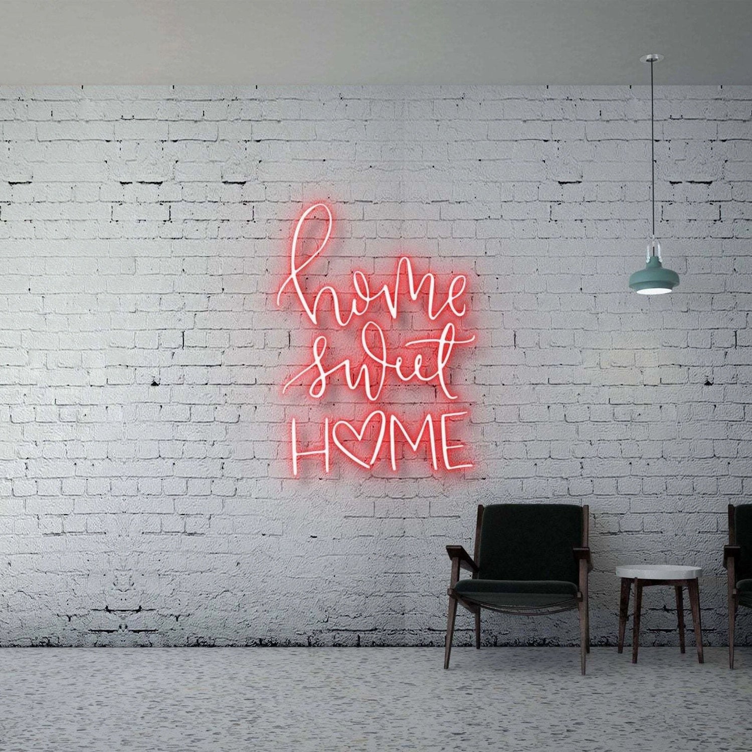 Home Sweet Home Heart Led Neon Sign - Shineneon