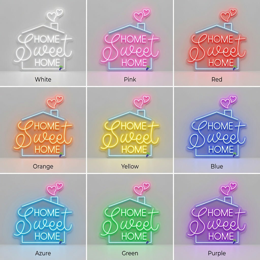 Home Sweet Home LED Neon Sign Bedroom Decor - Shineneon