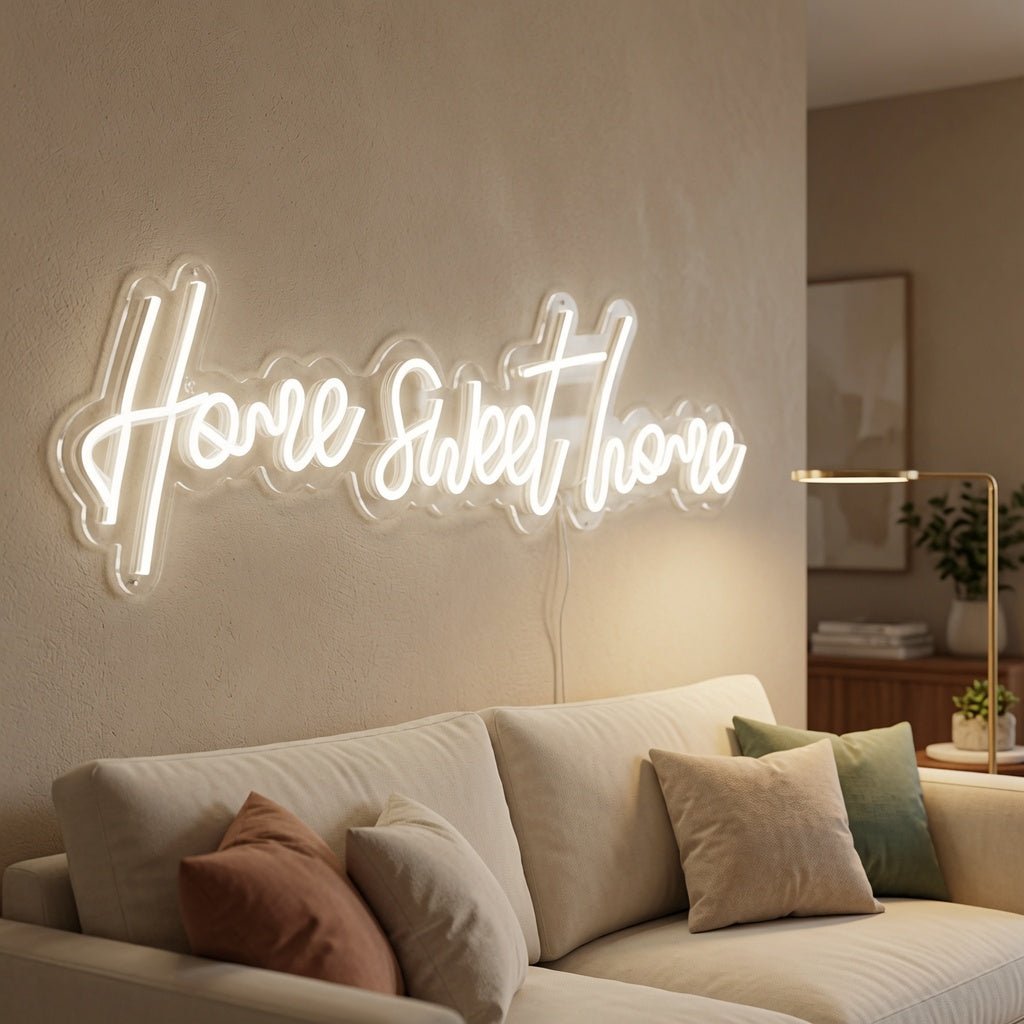 Home Sweet Home LED Neon Sign Living Room Decor Wall Neon Sign - Shineneon