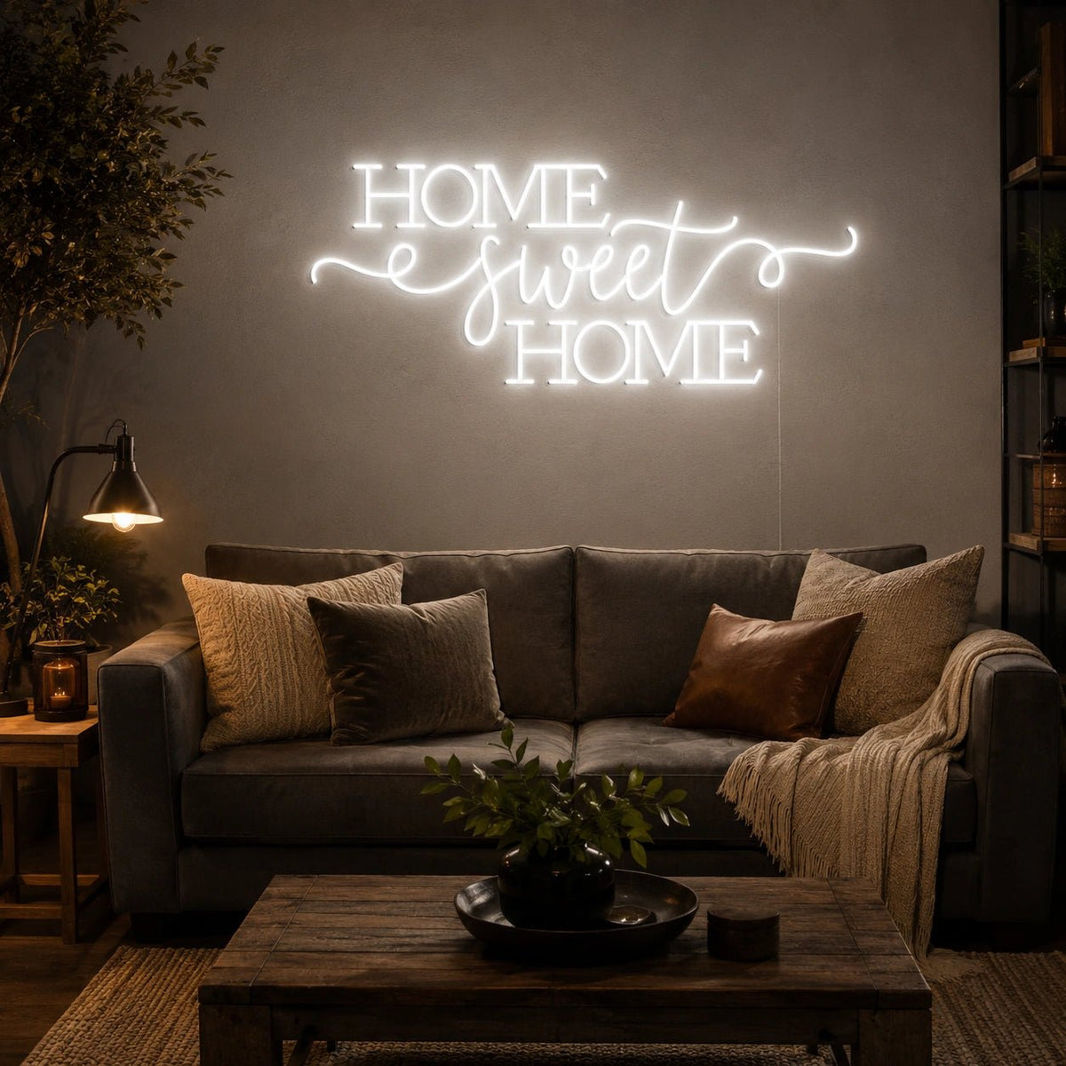 Home Sweet Home Man Cave LED Neon Sign - Shineneon