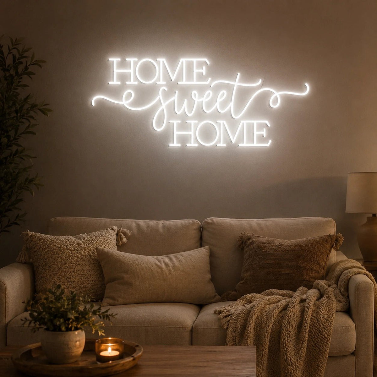 Home Sweet Home Man Cave LED Neon Sign - Shineneon