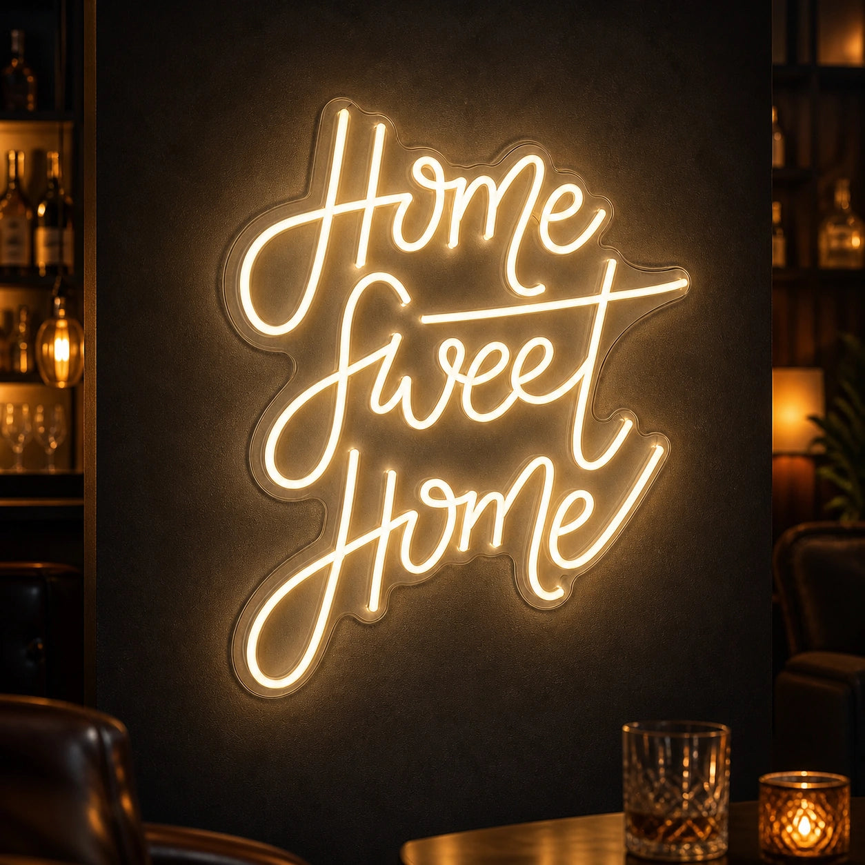 Home Sweet Home Man Cave LED Neon Sign Garage Neon Sign high-converting product image