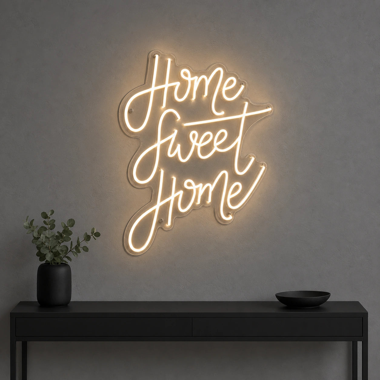 Home Sweet Home Man Cave LED Neon Sign Home Bar Wall Decoration size image