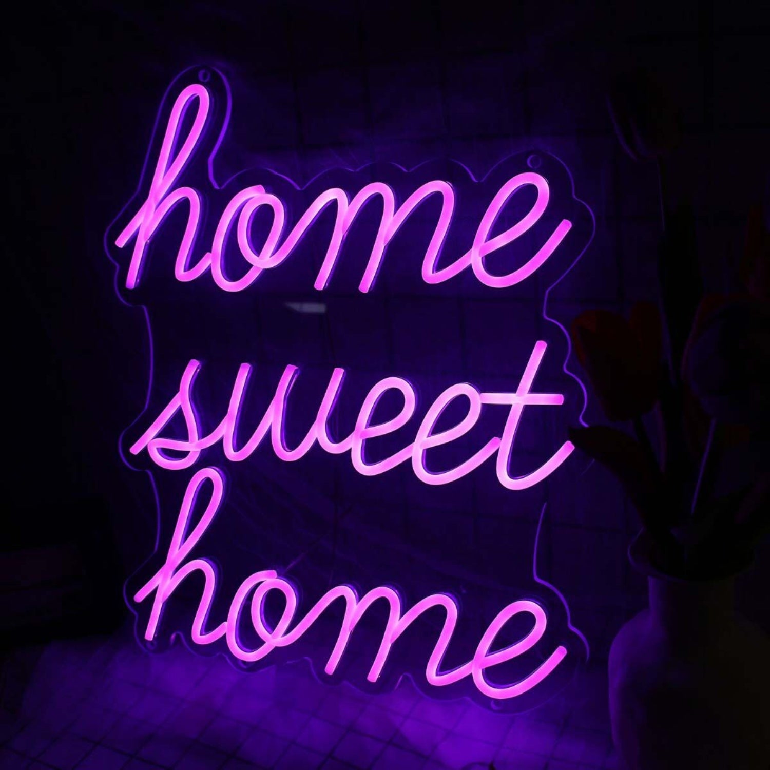 Home Sweet Home Pink Led Neon Sign | Shineneon