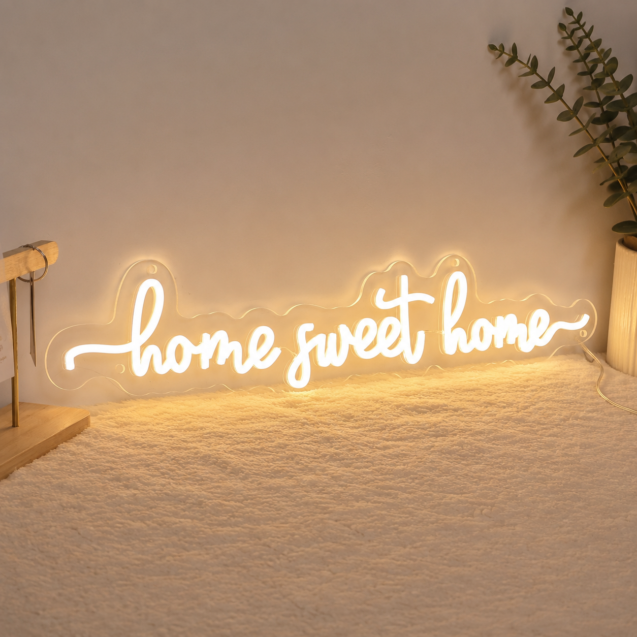 Home Sweet Home Script Bedroom LED Neon Sign Wall Art main product image