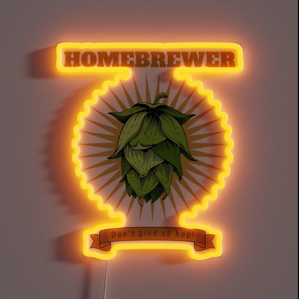 Homebrewer Dont Give Up Hop Rgb Led Neon Sign - Shineneon