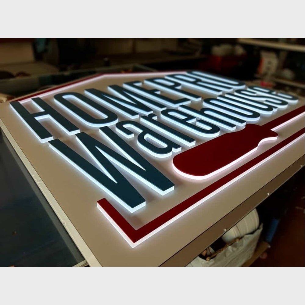Homepro Warehouse 3D Backlit Channel Letters Led Light Sign - Shineneon