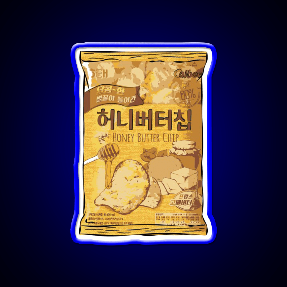 Honey Butter Potato Chips Snack Food Led Neon Sign Rgb Color - Shineneon
