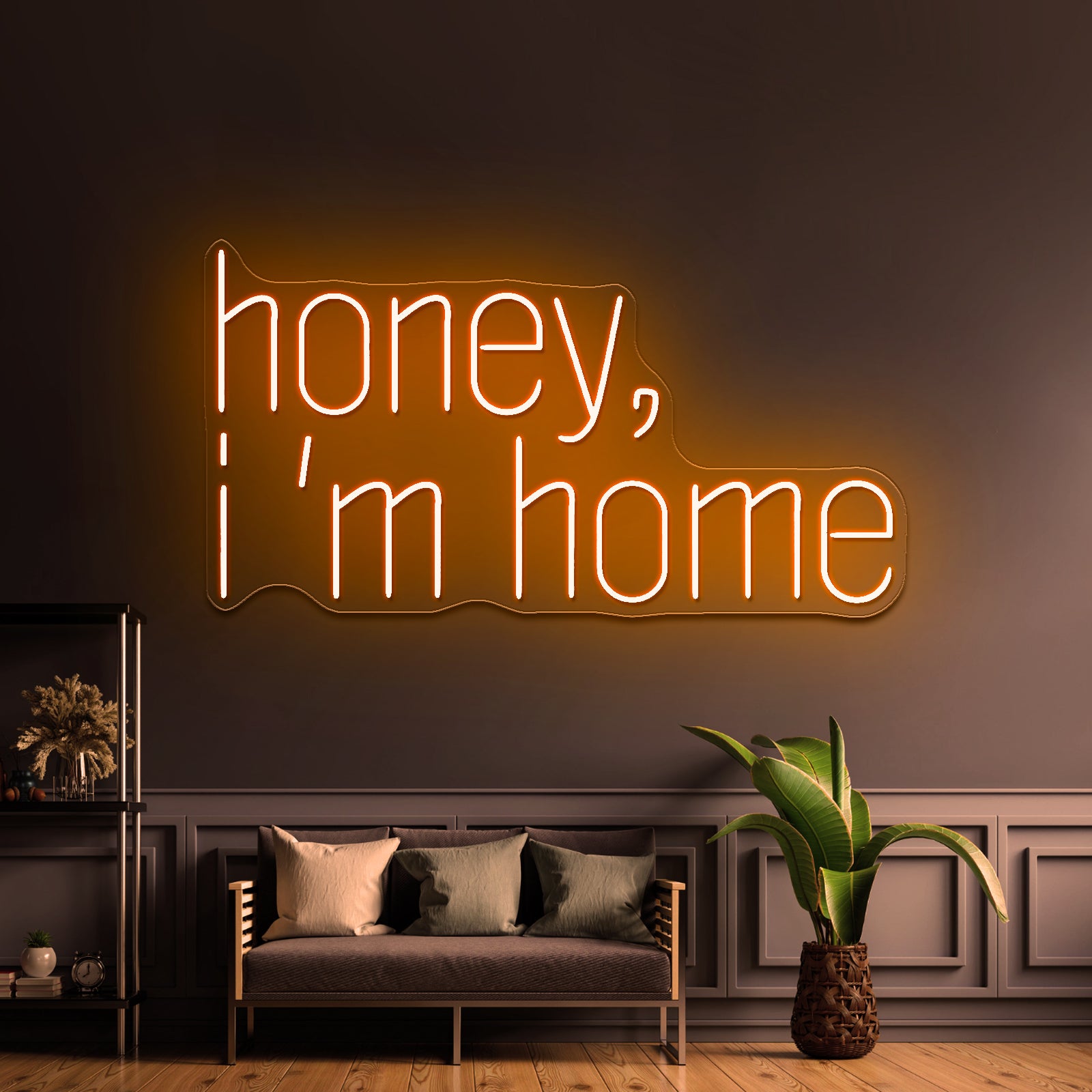 Honey Im Home Led Neon Sign For Home Decor