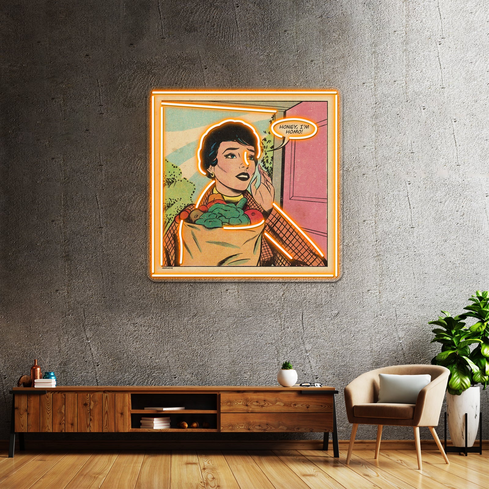 Honey Im Homo Artwork Led Custom Signs