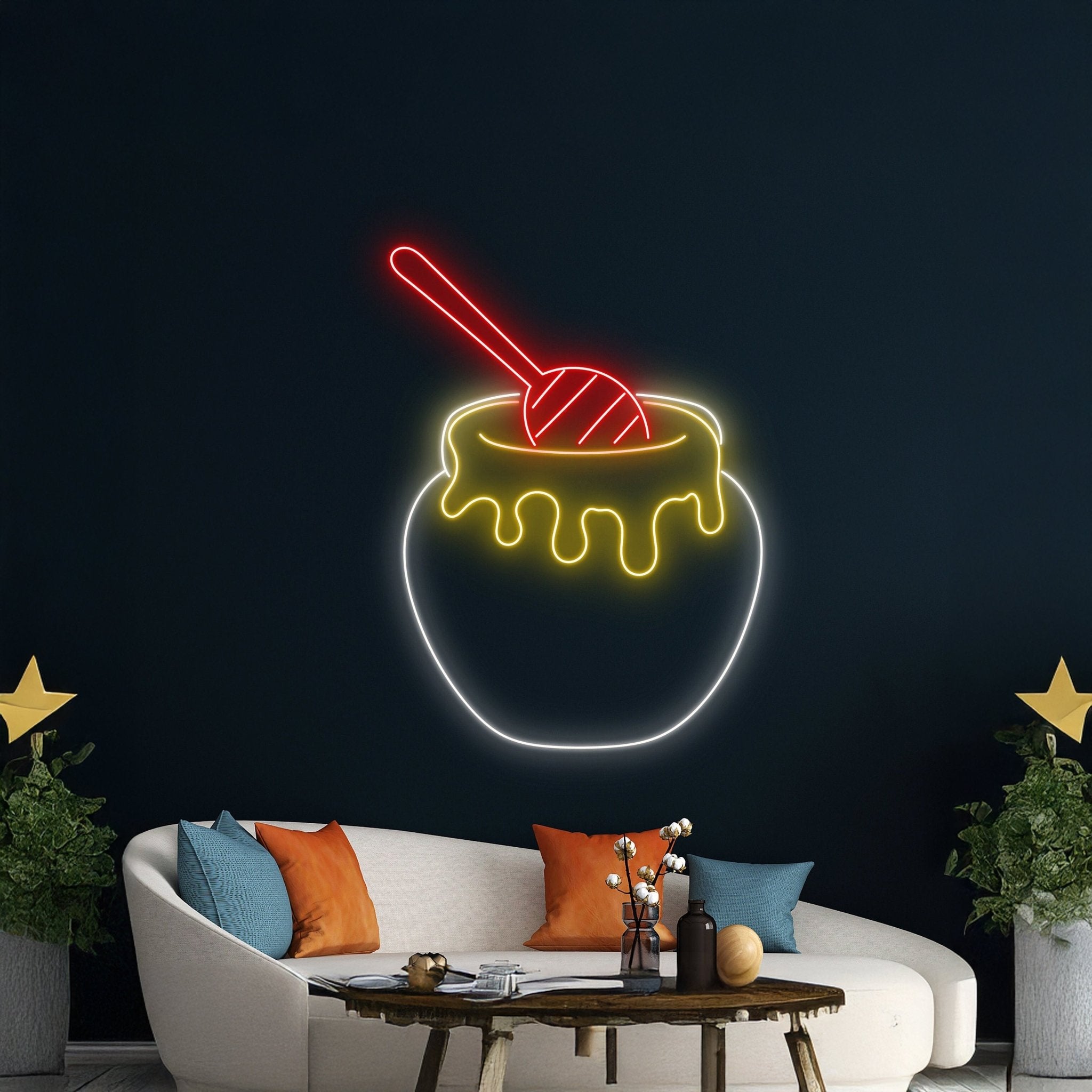 Honey Neon Sign Custom Nursery Room Wall Art Decor - Shineneon