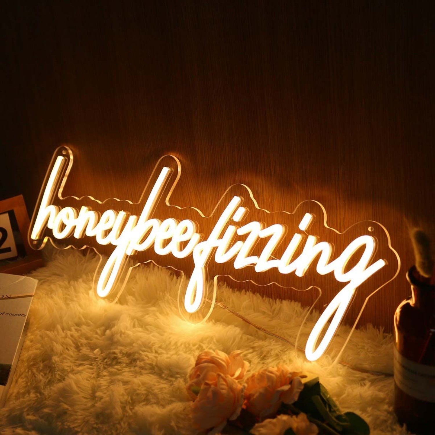 Honeybee Dizzing Yellow Led Neon Sign - Shineneon