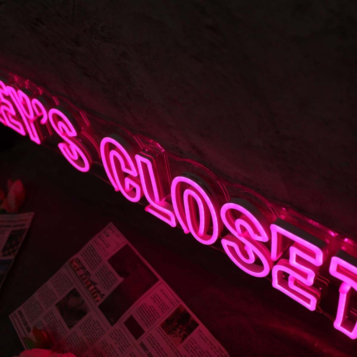 Honeys Closet Pink Led Neon Sign - Shineneon