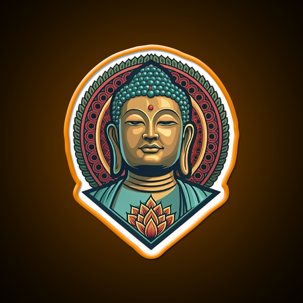 Hong Kong Tian Tan Buddha Led Neon Sign Chinese Food Rgb Color