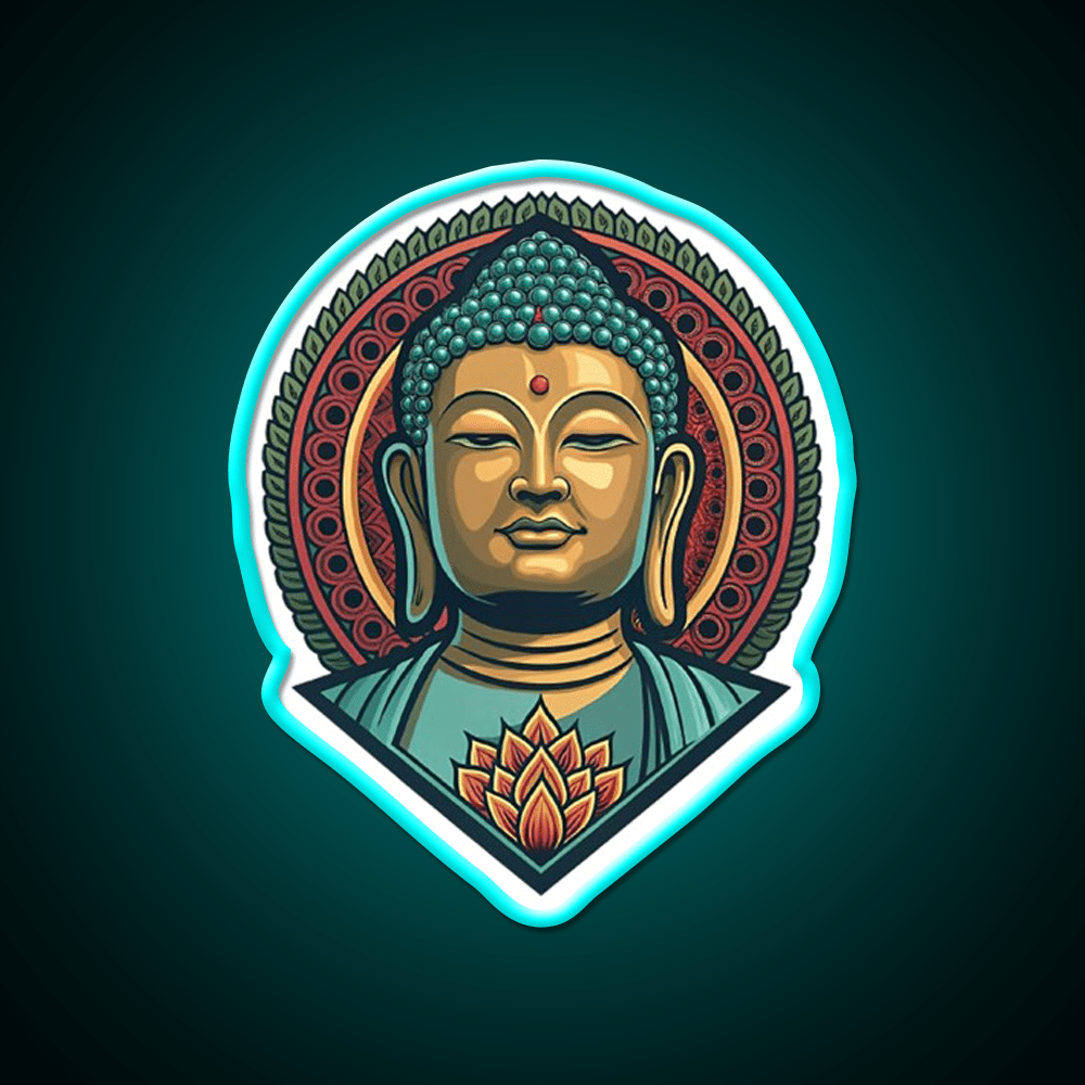 Hong Kong Tian Tan Buddha Led Neon Sign Chinese Food Rgb Color - Shineneon