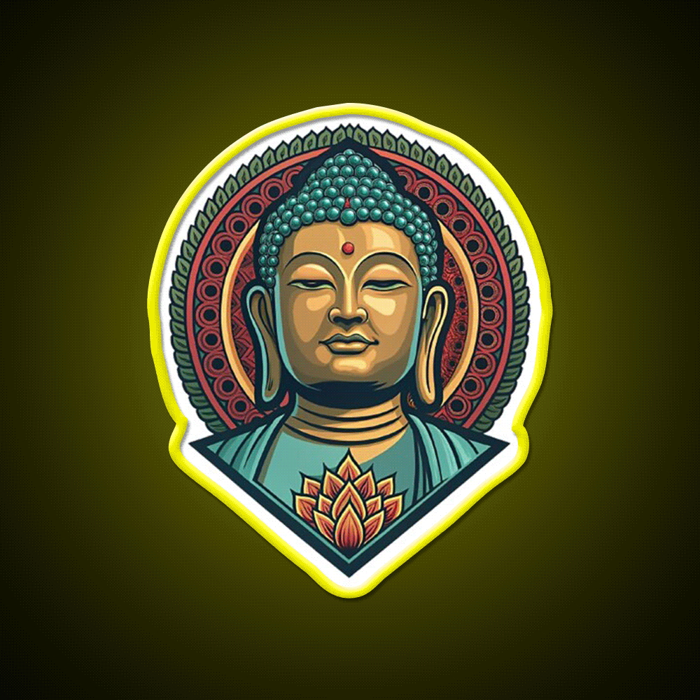 Hong Kong Tian Tan Buddha Led Neon Sign Chinese Food Rgb Color