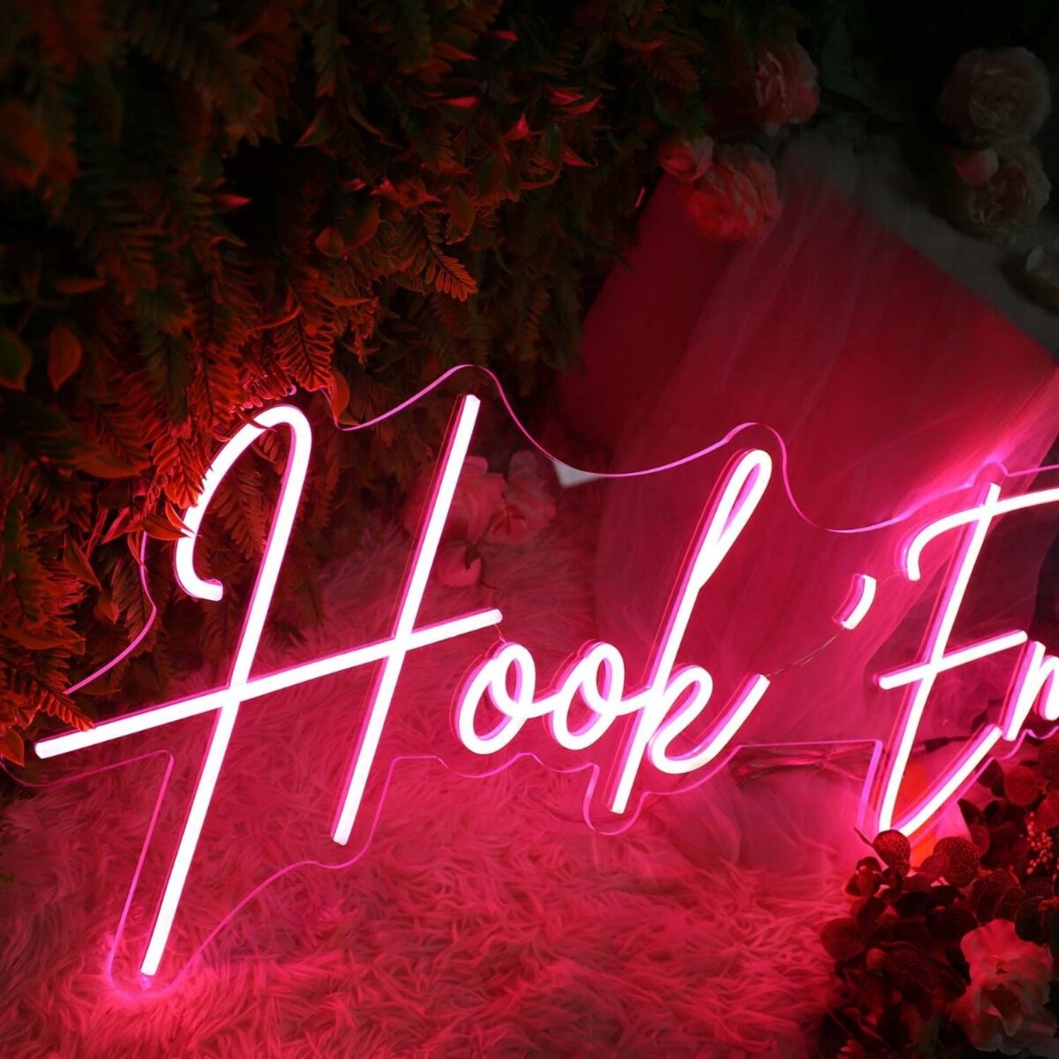 Hook Em Red Led Neon Sign | Shineneon