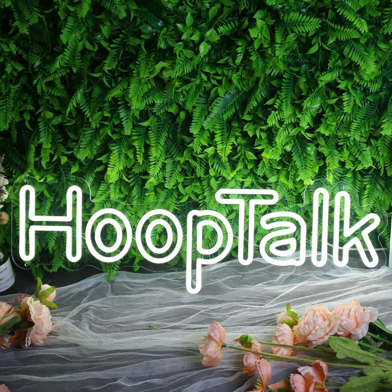 Hoop Talk White Led Neon Sign - Shineneon