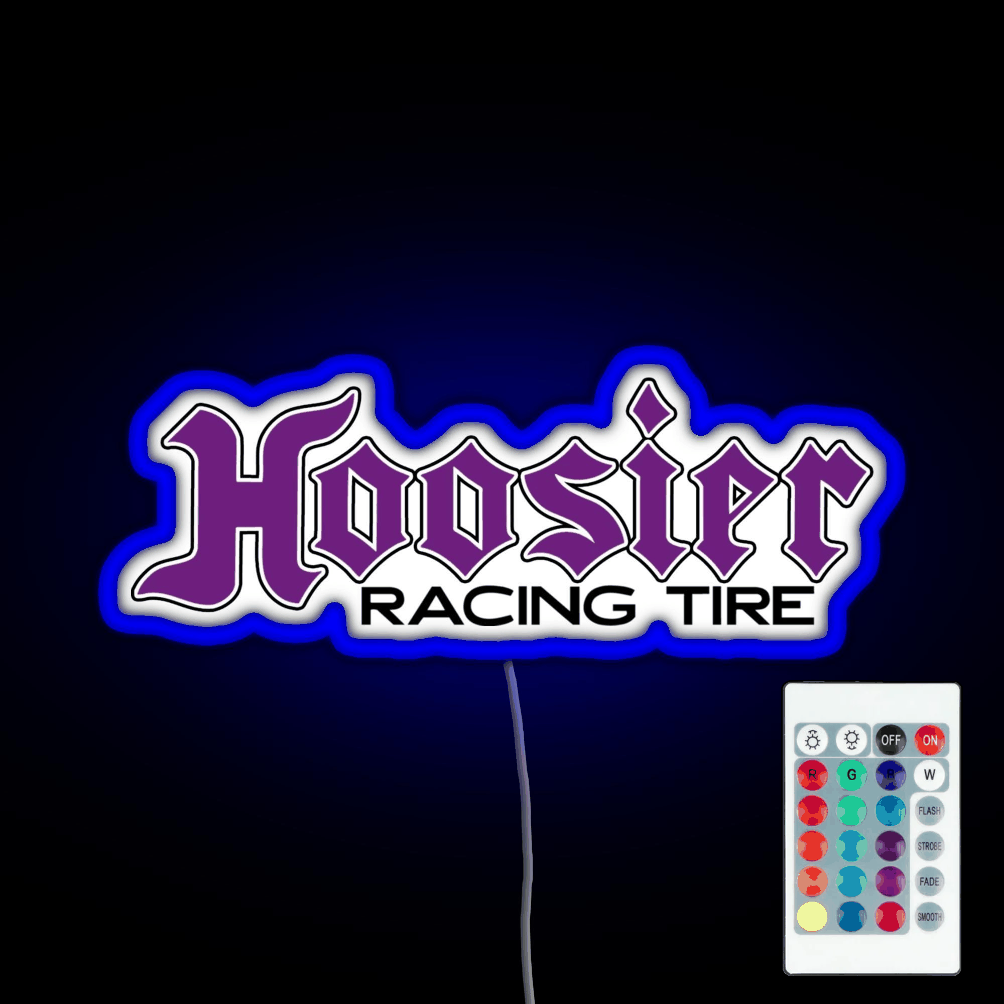 Hoosier Tire Rgb Led Neon Sign Pop Wall Art