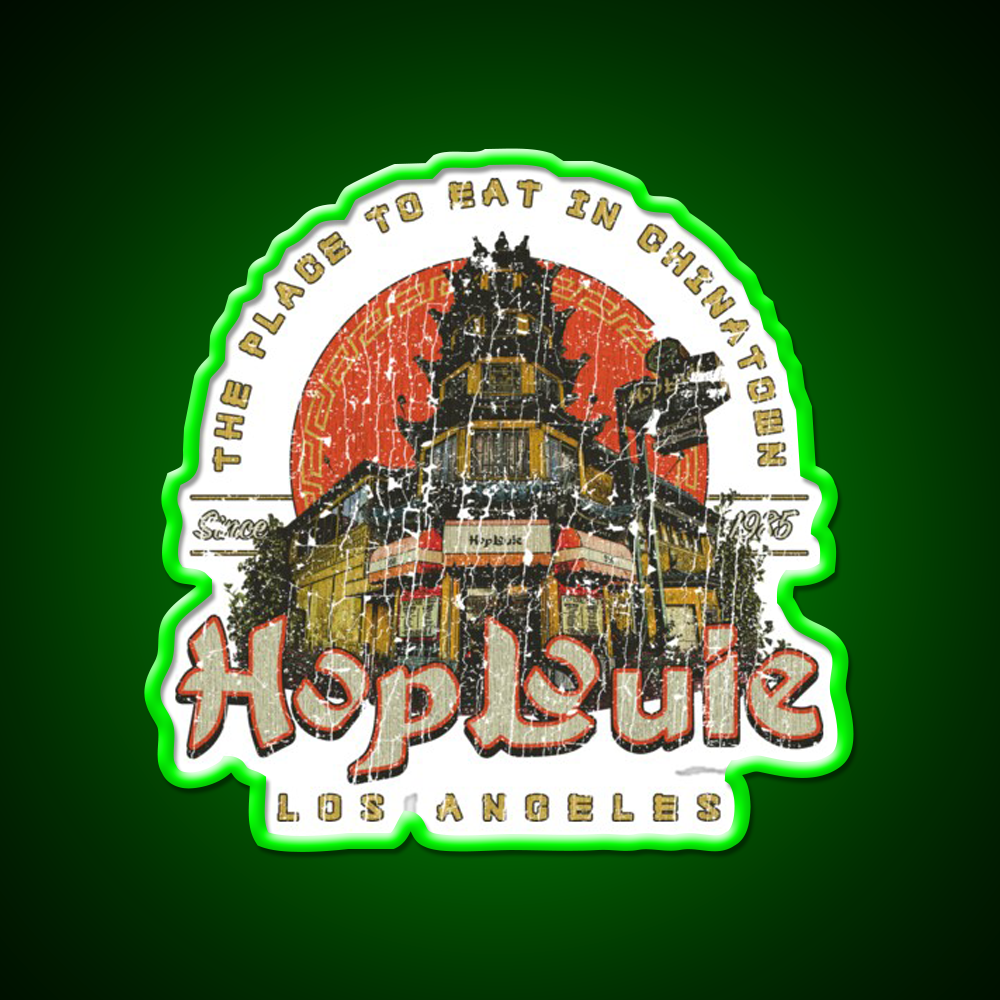 Hop Louie Los Angeles Led Neon Sign Chinese Food Rgb Color