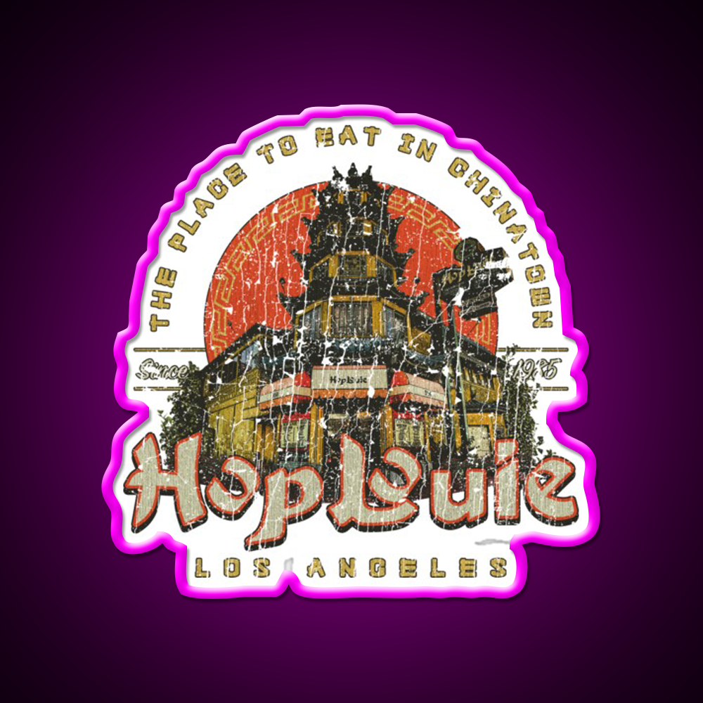 Hop Louie Los Angeles Led Neon Sign Chinese Food Rgb Color